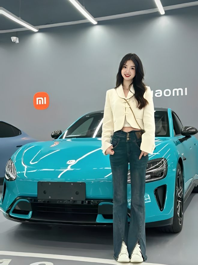 质量都这么高的吗？仙女也就长这样吧电子pg游戏小米SU7的美女车主(图9)